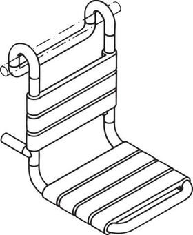 Hewi Einhängesitz SERIE 801 345x400x480mm signalweiß