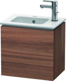 Duravit Waschtischunterbau L-CUBE 294x420x400mm Ans links nussbaum natur