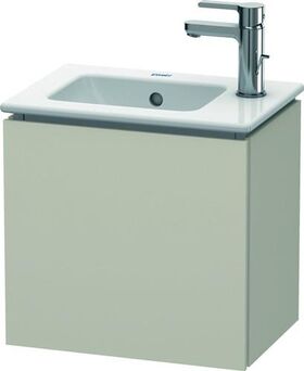 Duravit Waschtischunterbau L-CUBE 294x420x400mm Anschlag links taupe