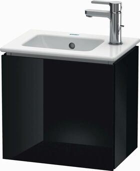 Duravit Waschtischunterbau L-CUBE 294x420x400mm Ans li schwarz hochglanz