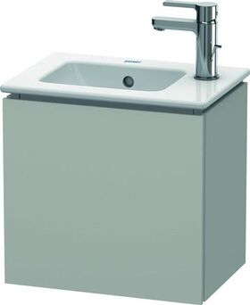 Duravit Waschtischunterbau L-CUBE 294x420x400mm Ans links betongrau matt