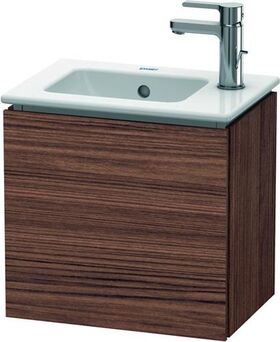 Duravit Waschtischunterbau L-CUBE 294x420x400mm Ans rechts nussbaum dunkel