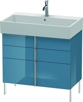 Duravit Waschtischunterbau VERO AIR 581x784x431mm stone blue hochglanz