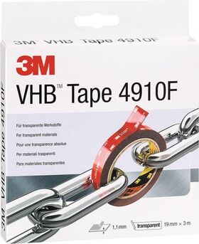 Montageband VHB Tape 4910F transp.L.3m B.19mm Rl.3M