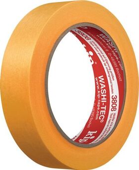 Abdeckband 3808 WASHI-TEC® Premium Goldkrepp® glatt orange L.50m B.24mm Rl.KIP - VPE: 9