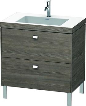 Duravit Waschtischunterbau BRIOSO 701x800x480mm m WT Vero Air Gri chr 1 HL