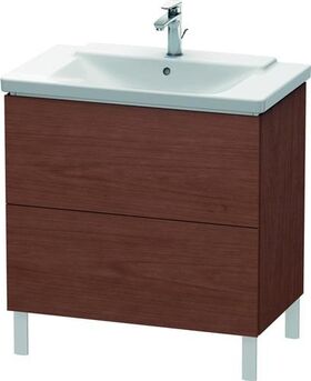 Duravit Waschtischunterbau L-CUBE 820x481x709mm amerikanisch nussbaum