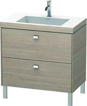 Duravit Waschtischunterbau BRIOSO 701x800x480mm m WT Vero Air Gri chr 1 HL