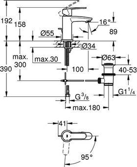 Grohe EH-WTbatt EUROSTYLE C 1/2Zoll S-Size chr