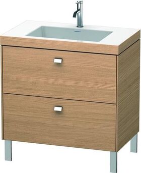 Duravit Waschtischunterbau BRIOSO 701x800x480mm m WT Vero Air Gri chr 1 HL