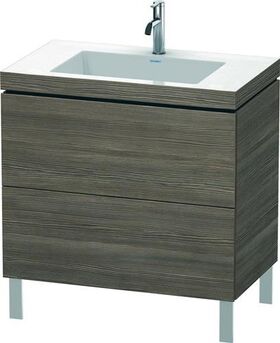 Duravit Waschtischunterbau L-CUBE m WT Vero Air 698x800x480mm 1 HL pi Ter