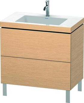 Duravit Waschtischunterbau L-CUBE m WT Vero Air 698x800x480mm 1 HL Ei geb