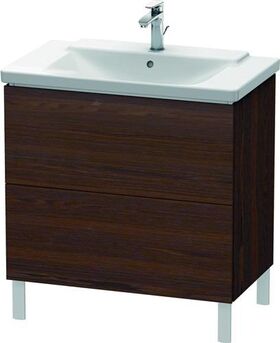 Duravit Waschtischunterbau L-CUBE 820x481x709mm nussbaum gebürstet