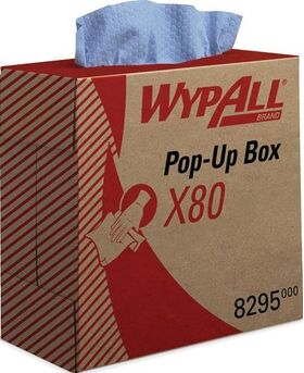 Wischtuch WypAll® X80 8295 L427xB212ca.mm blau 1-lagig 5 Boxen/KT WYPALL