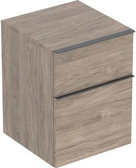 Geberit Seitenschrank iCon 450x600x476mm NB hickory/Griff lava matt