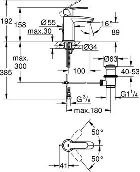 Grohe EH-WTbatt EUROSTYLE C 1/2Zoll S-Size chr