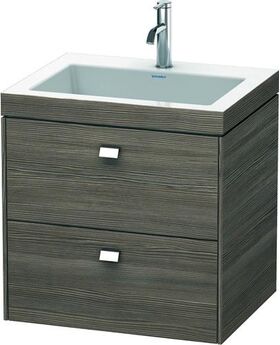 Duravit Waschtischunterbau BRIOSO 613x600x480mm m WT Vero Air Gri chr 1 HL