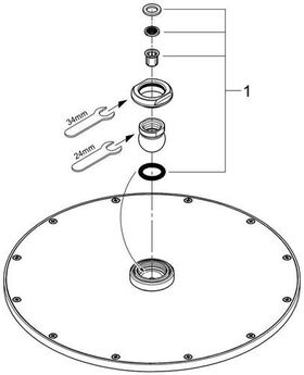 Grohe Kopfbrause RAINSHOWER C 310 d= 310mm chr