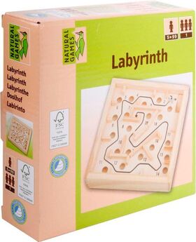 NG Holz Labyrinth 12x12cm