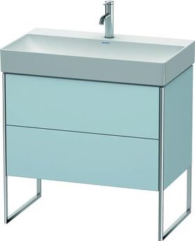 Duravit Waschtischunterbau XSQUARE 731x784x460mm lichtblau seidenmatt