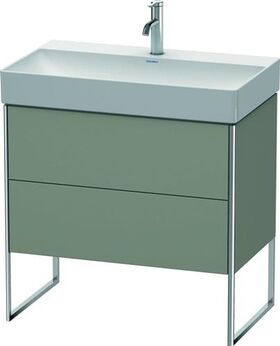 Duravit Waschtischunterbau XSQUARE 731x784x460mm steingrau seidenmatt