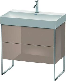 Duravit Waschtischunterbau XSQUARE 731x784x460mm cappuccino hochglanz