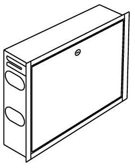 OV Einbauschrank für Sanitärverteiler Breite innen 400mm