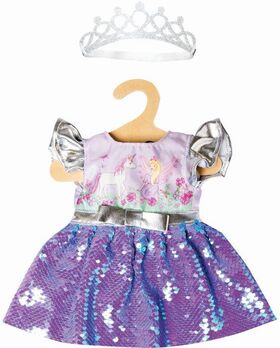 Pu-Kleid Fee und Einhorn, Gr.28-35cm