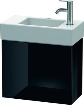 Duravit Waschtischunterbau L-CUBE 400x480x240mm Ans li schwarz hochglanz