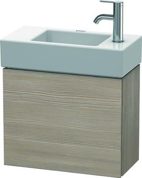 Duravit Waschtischunterbau L-CUBE 400x480x240mm Anschlag links pine silver