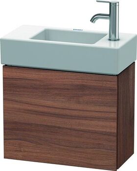 Duravit Waschtischunterbau L-CUBE 400x480x240mm Ans rechts nussbaum natur