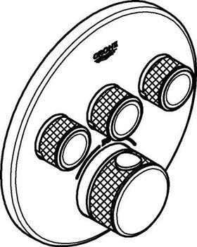 Thermostat GROHTHERM SMARTCONTROL rd 3 ASV chr