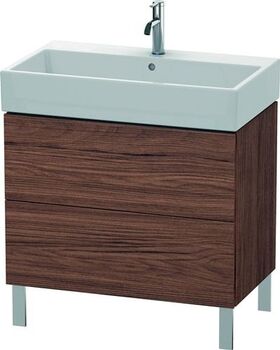 Duravit Waschtischunterbau L-CUBE 582x784x459mm nussbaum dunkel