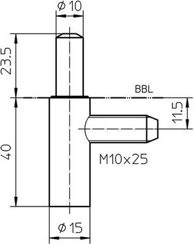 Rahmenteil V 8100 WF U STA vern.f.2-tlg.Stahlzargen Nachrüstband SIMONSWERK - VPE: 20