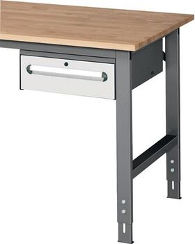 Unterbauschrank H175xB440xT600mm anthrazitgrau/lichtgrau 1 Schubl.Einfachauszug