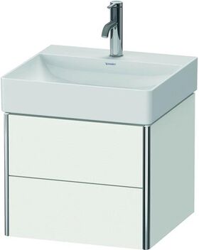 Duravit Waschtischunterbau XSQUARE 397x484x460mm 2 Schubk weiß seidenmatt