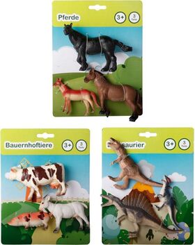 Tierfiguren, Pferde, Farmtiere u. Dinos