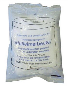 Müllbeutel B620xL750mm 60l 7 µm transp.50St./a.Rolle DEISS - VPE: 20