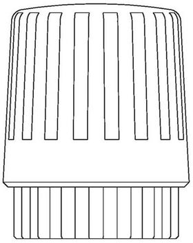 OV Handregulierkopf Gewindeanschluss M 30x1,5 weiß