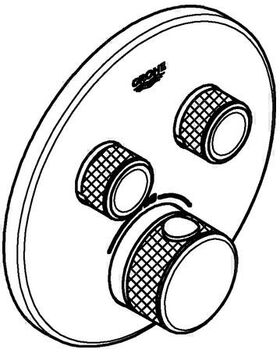 Thermostat GROHTHERM SMARTCONTROL rd 2 ASV su-st