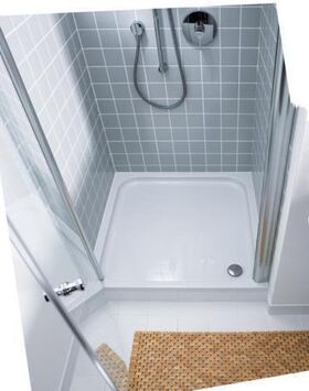 Duravit Quadrat-Duschwanne D-CODE mit Antislip, weiß 900x900x85mm