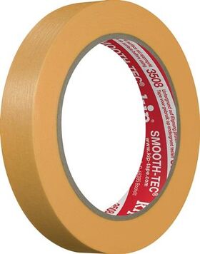 Glattkreppband 3508 SMOOTH-TEC® glatt gelb L.50m B.18mm KIP - VPE: 12