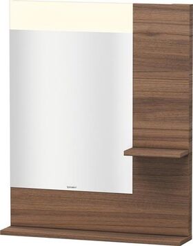 Duravit Spiegel VERO 142x650x800mm Beleuchtung nussbaum natur