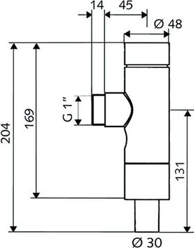 Schell WC-Spülarmatur SCHELLOMAT BASIC DN 25, für Niederdruck chrom