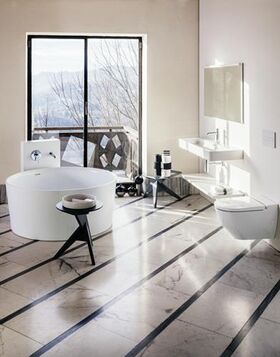 Laufen Badewanne VAL 1300x1300mm, rund, freistehend weiß
