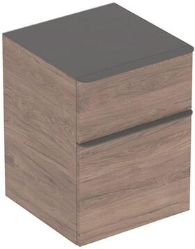 Geberit Seitenschrank Square SMYLE 450x600x470mm Mel Ho-st Nussbaum hickory