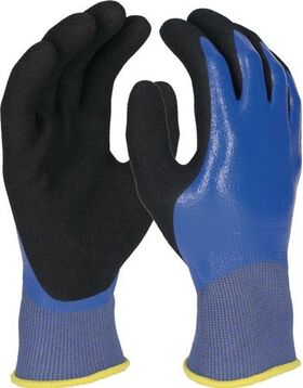 Schnitthandschuh Ultra DRY CUT D Gr.8 blau/schwarz EN 388,EN 407 PSA II PRO FIT - VPE: 12