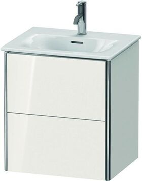 Duravit Waschtischunterbau XSQUARE 560x510x418mm 2 Schubk weiß hochglanz