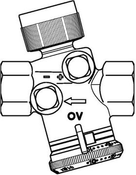 OV Regulierventil Cocon QTZ o Messven. 2 x IG DN 15 30-210 l/h