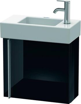 Duravit Waschtischunterbau VERO AIR 436x484x211mm Ans re schwarz hochglanz